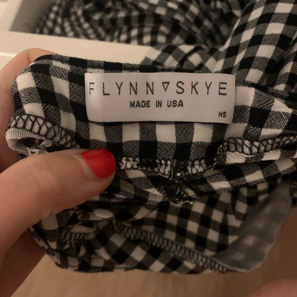 Flynn skye checkered gingham high waisted Parker  pants - Picture 6 of 6
